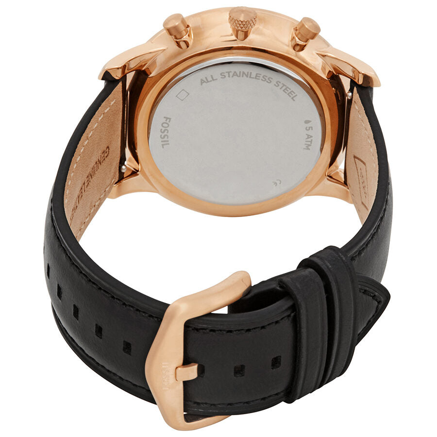 Fossil Neutra FS5381 case back with stainless steel and Fossil branding