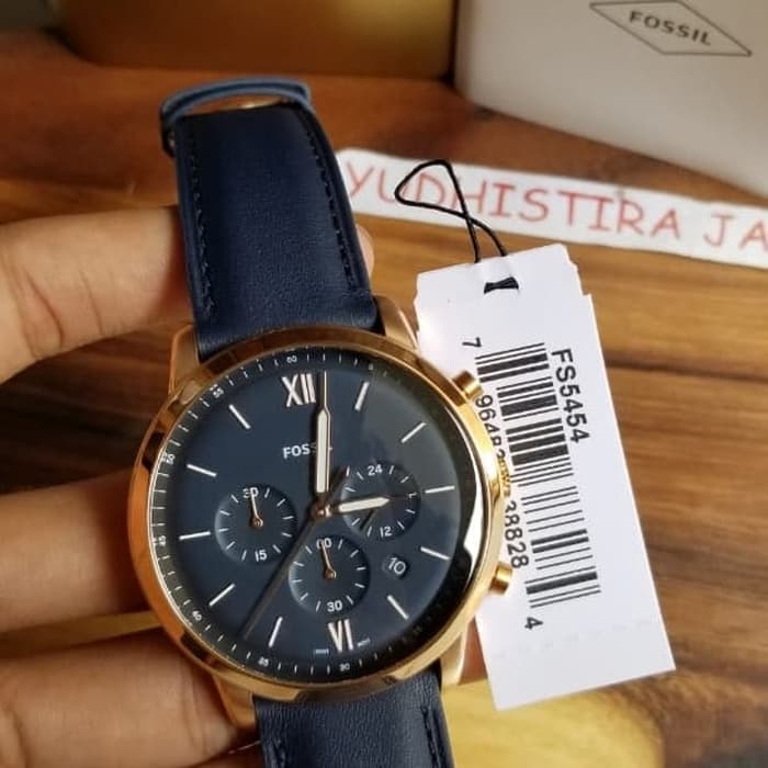 Fossil Neutra Chronograph FS5454 watch with packaging and authenticity tag