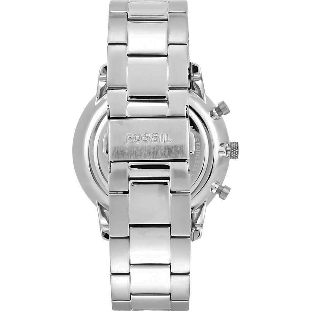 Fossil Neutra chronograph stainless steel caseback with model marking