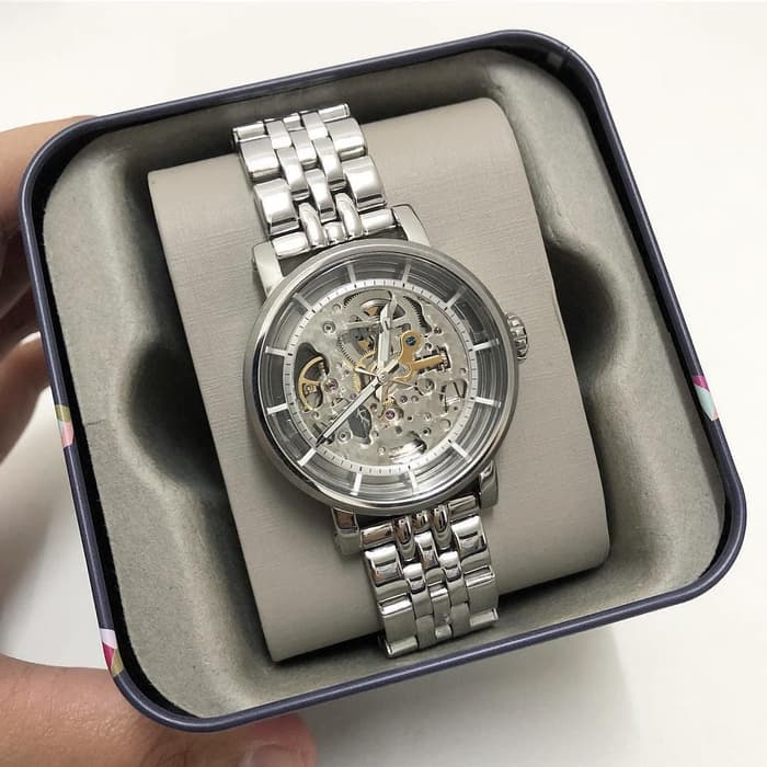 Fossil Original Boyfriend automatic skeleton watch in presentation box with protective sleeve
