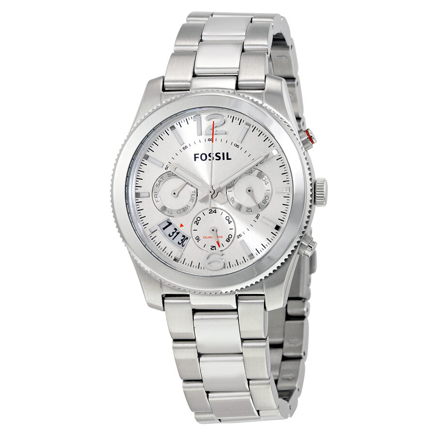 Fossil Perfect Boyfriend ladies watch with silver dial and stainless steel bracelet