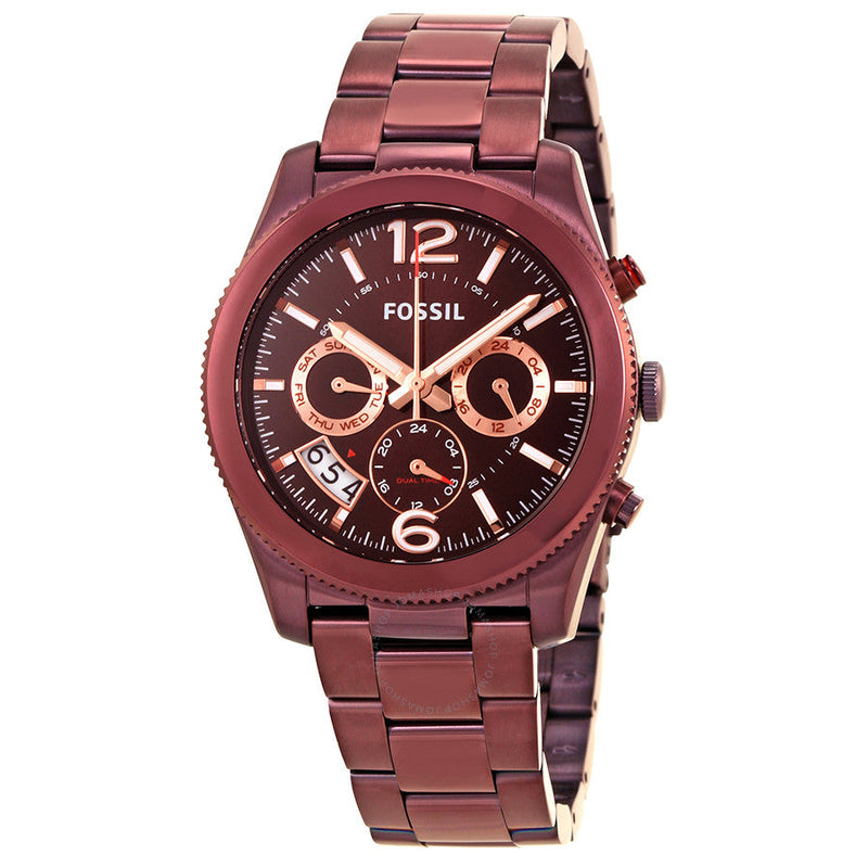 Fossil Perfect Boyfriend Wine Red Watch ES4110