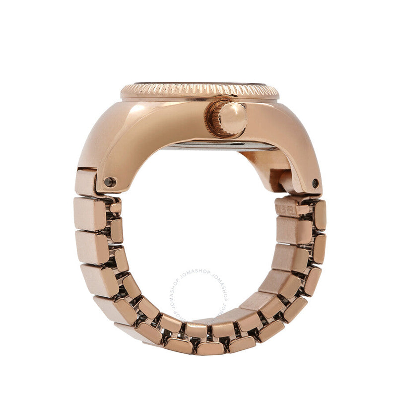 Fossil Rose Gold-Tone Quartz Ladies Watch Ring ES5247 - The Watches Men & Co #3