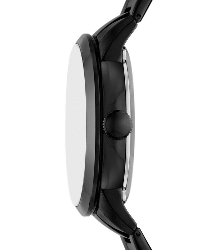 Side profile of Fossil Townsman watch displaying case thickness and profile