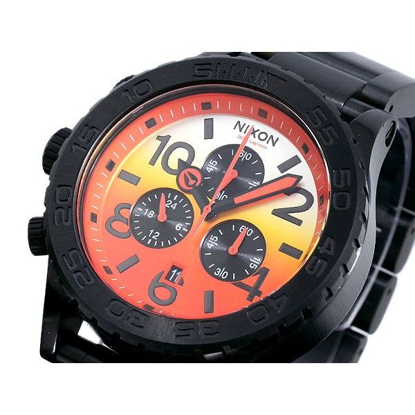 Nixon 51-30 Chrono Orange Black Men's Watch A037-580