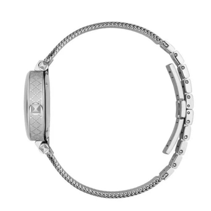 Gucci Diamantissima stainless steel mesh strap with clasp closure