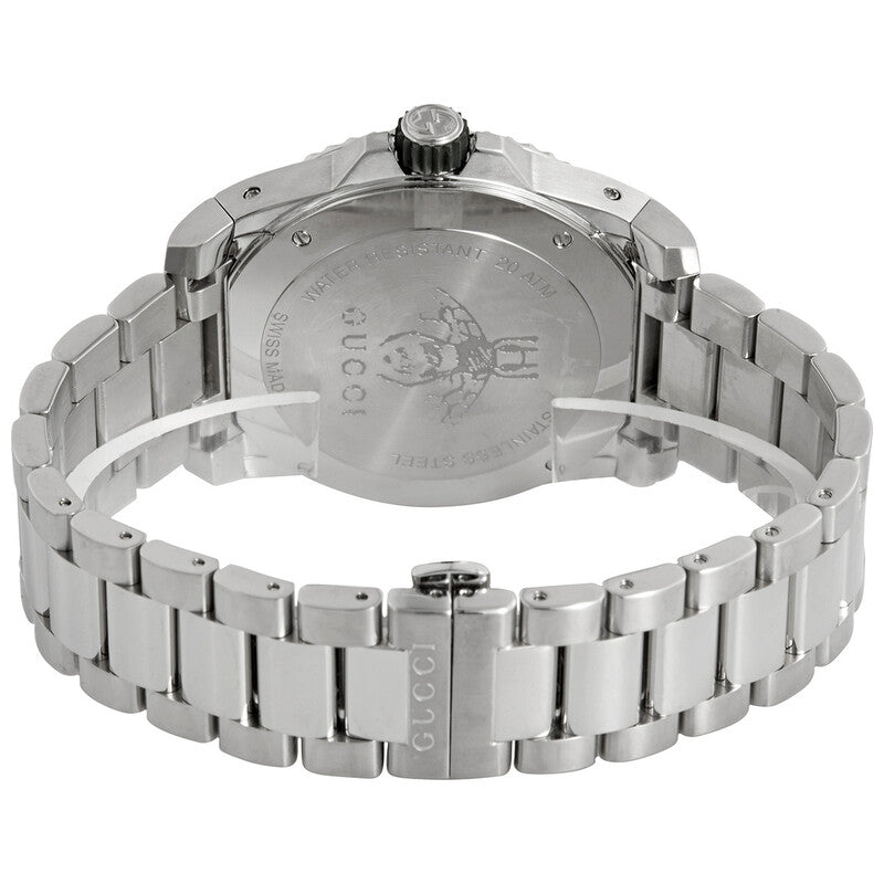 Gucci Dive watch caseback with Gucci logo and engraved details