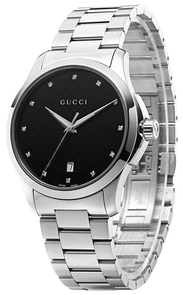 Gucci G-Timeless 38mm Swiss watch on stainless steel bracelet