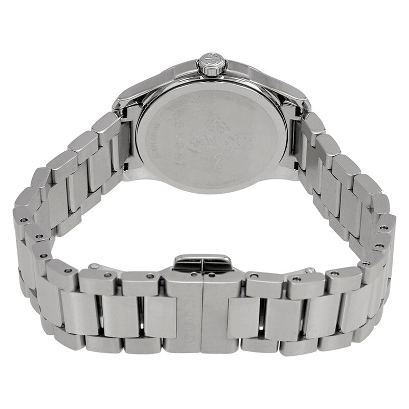 Gucci G-Timeless watch caseback showing stainless steel solid case back