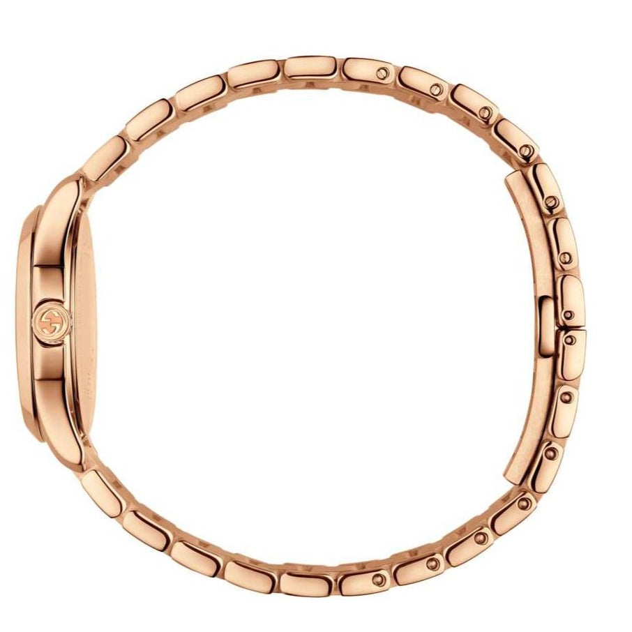 Gucci G-Timeless rose gold steel bracelet strap with segmented links