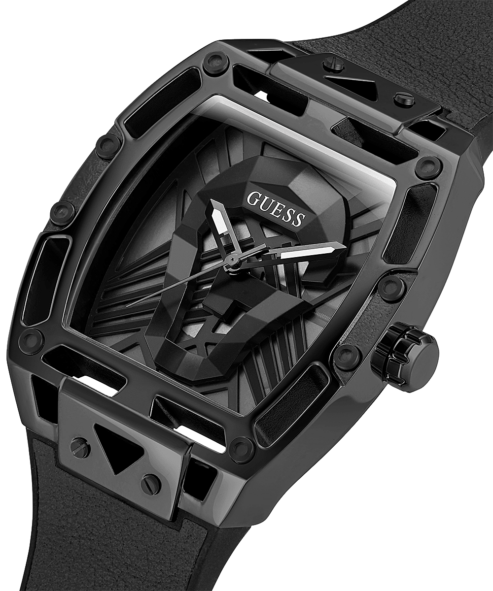Guess All Black Rubber Strap Men’s Watch GW0500G2 - Watch
