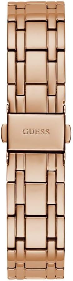 Guess Allara rose gold stainless steel bracelet with articulated links and clasp