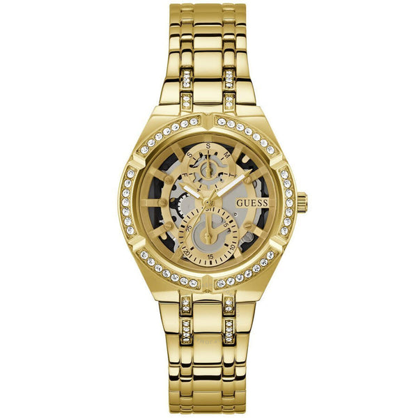 Guess Allara Quartz Gold Dial Ladies Watch GW0604L2 - The Watches Men & Co