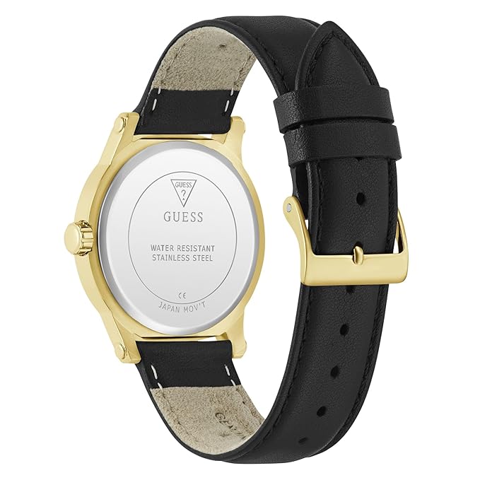 Guess Annette watch case back showing stainless steel water resistant engraving