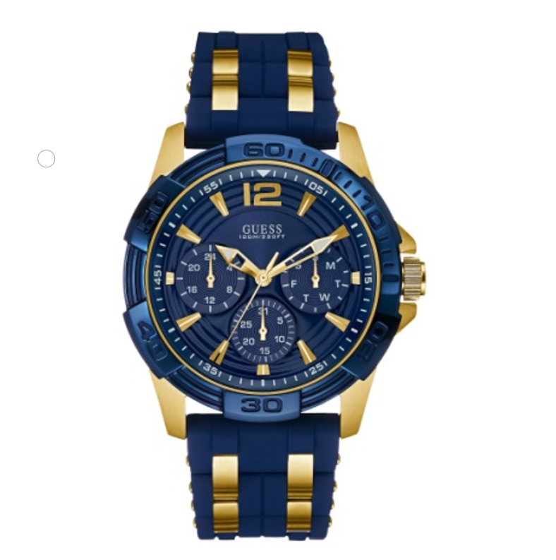 Guess Black Silicon Strap Men’s Watch W0366G6 - Watch