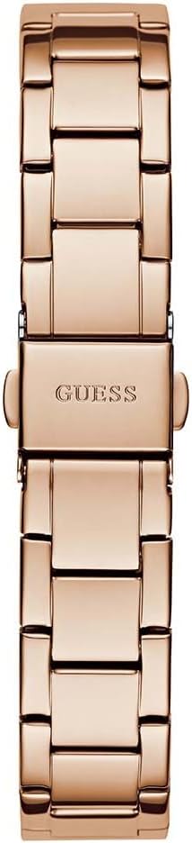 Gold stainless steel link bracelet with fold-over clasp for Guess Chic Radiance watch