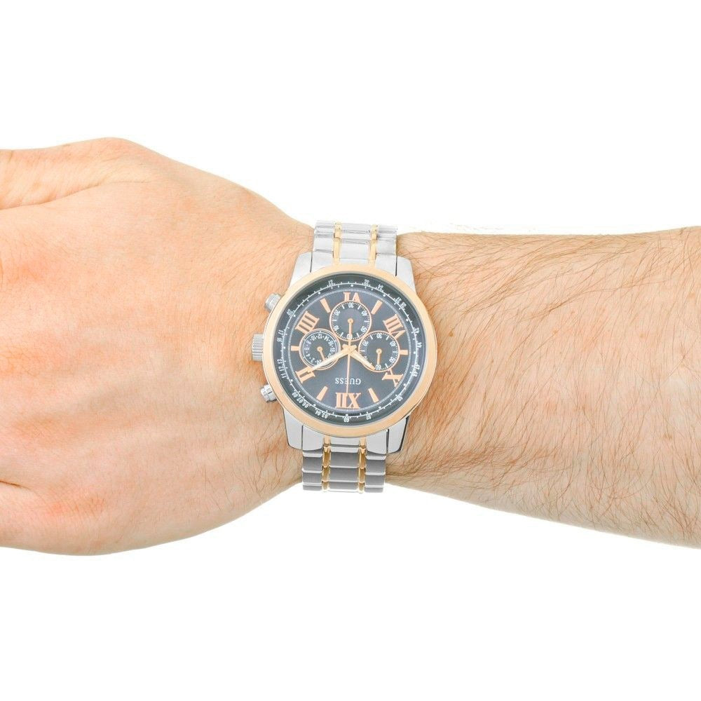 Guess Chrono Blue Dial Two-Tone Men’s Watch W0379G7 - Watch