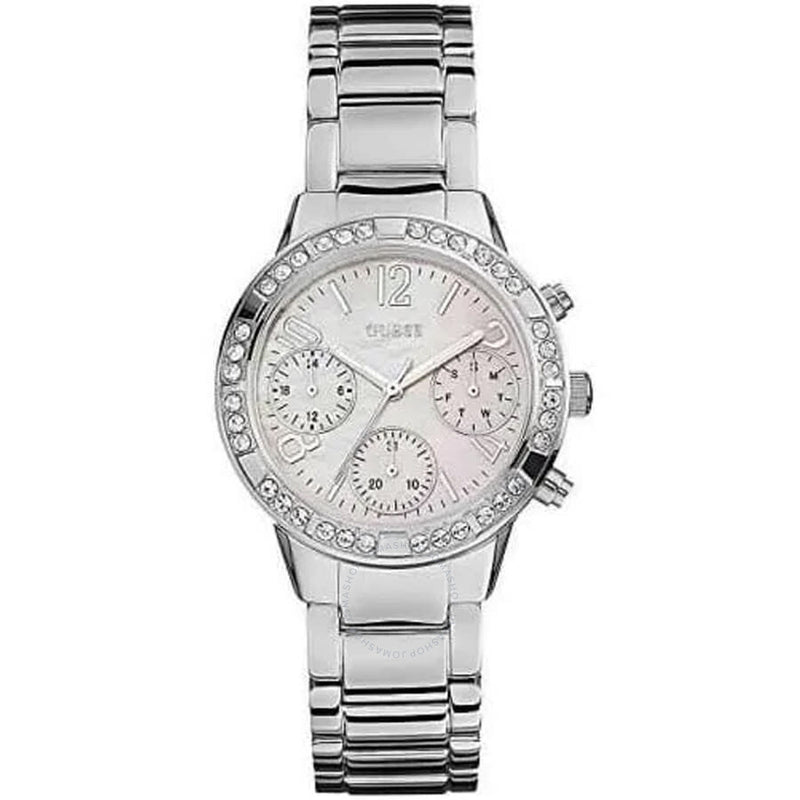 Guess Chronograph Quartz Crystal Ladies Watch W0546L1 - The Watches Men & Co