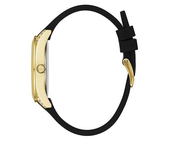Guess Clarity Gold Tone Case Silicone Women’s Watch GW0109L1 - Watch