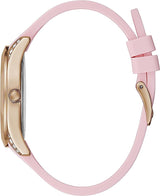 Guess Clarity Pink Tone Silicone Strap Women’s Watch GW0109L2 - Watch