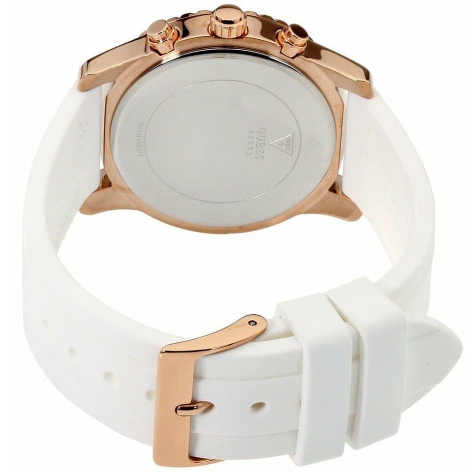 Guess Confetti Crystal Rose Gold-Tone/White Dial Ladies Watch W1098L5 - Watch