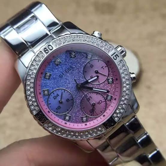 Guess Confetti Silver-Tone Ladies Watch W0774L1 - The Watches Men & CO #4