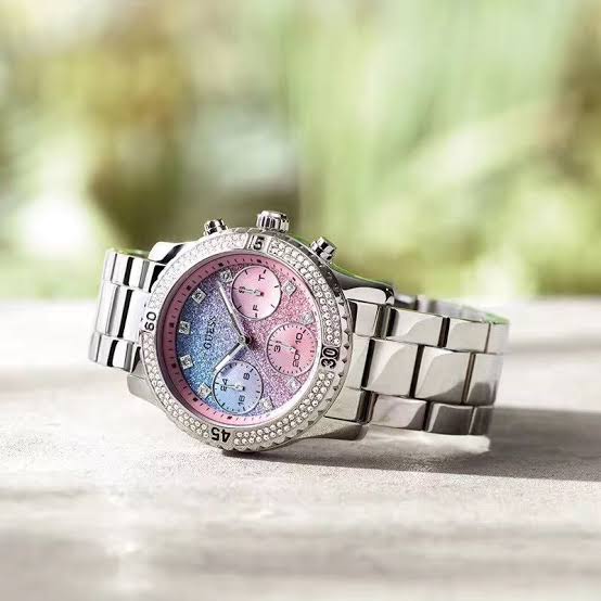 Guess Confetti Silver-Tone Ladies Watch W0774L1 - The Watches Men & CO #2