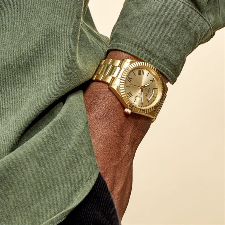 Guess Connoisseur Gold Tone Stainless Steel Watch GW0265G2 - Watch