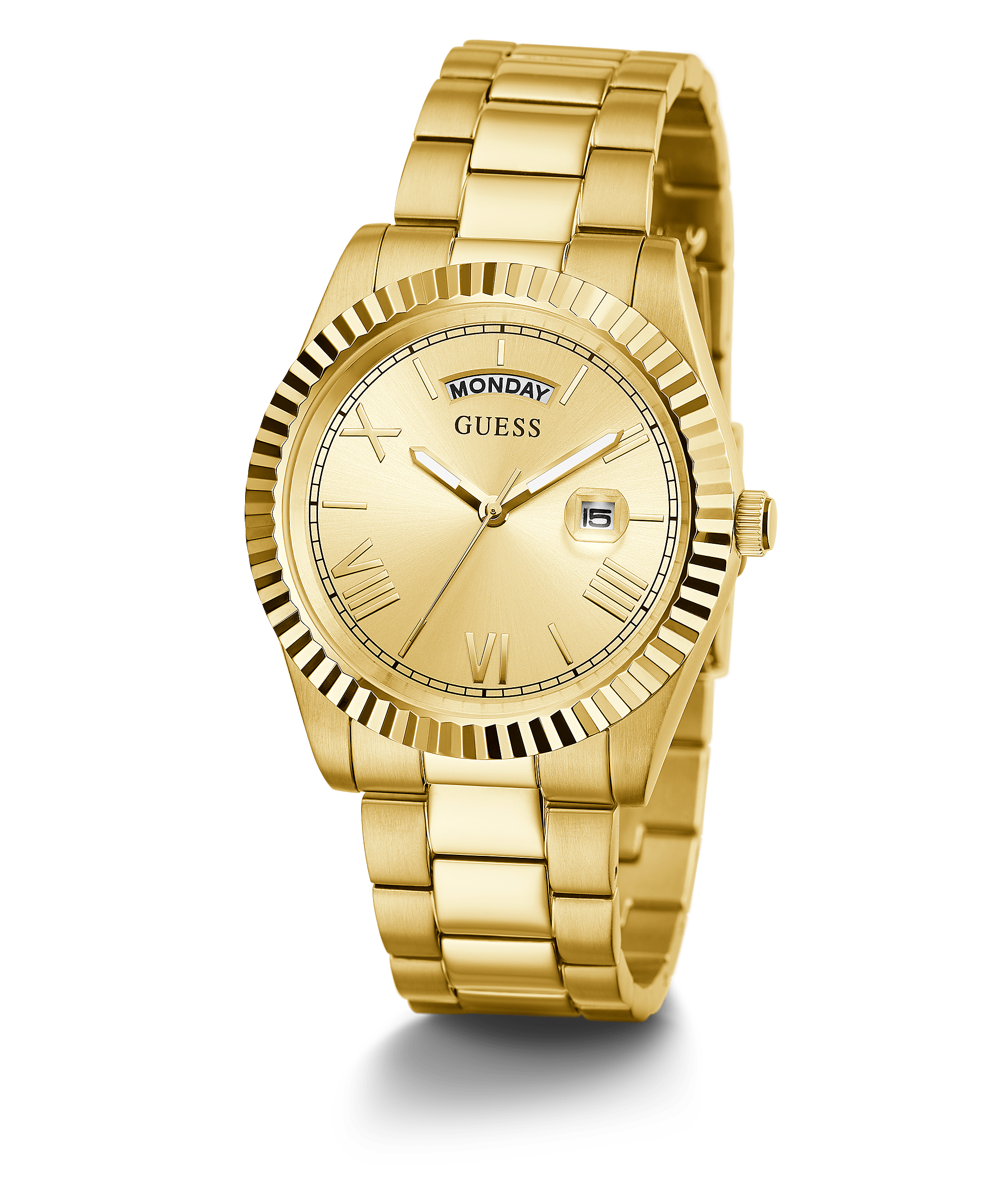 Guess Connoisseur Gold Tone Stainless Steel Watch GW0265G2 - Watch