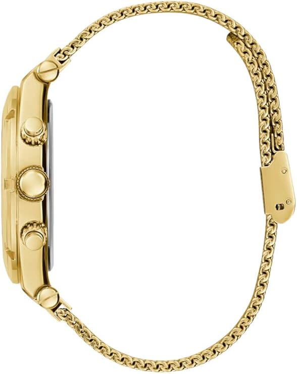 Guess Continental chronograph side profile showing case lugs and chain bracelet