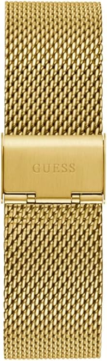 Guess Continental gold mesh bracelet with fold-over clasp