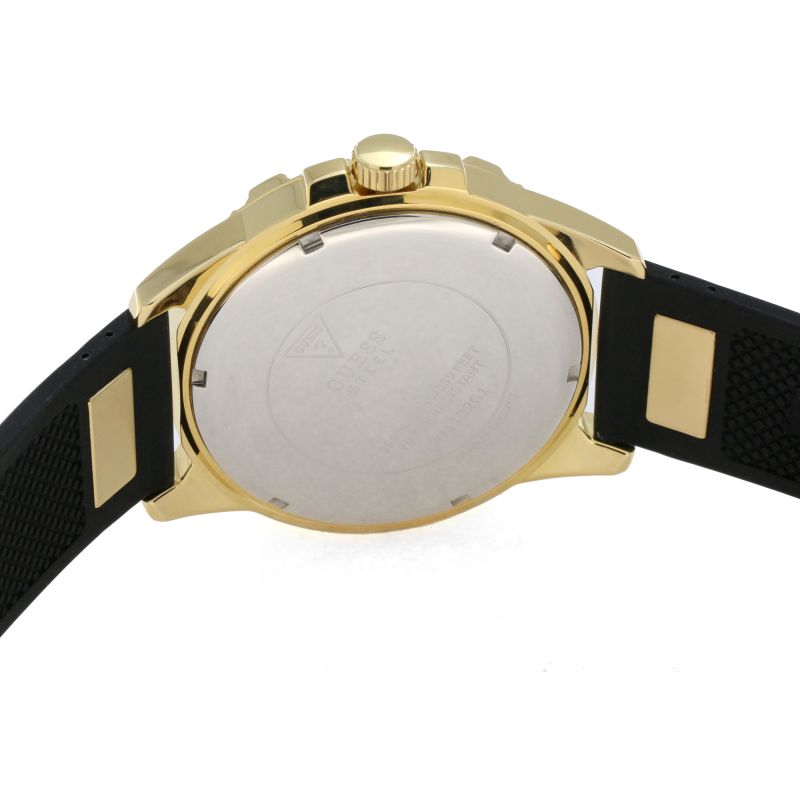 Guess Crystal-Covered Dial Silicone Strap Men’s Watch W1132G1 - Watch