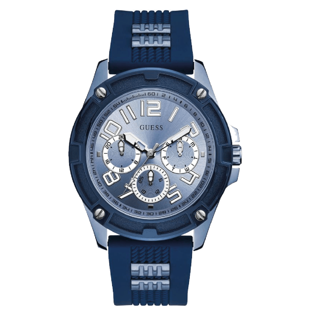 Guess Delta Blue Silicone Men’s Watch GW0051G4 - Watch
