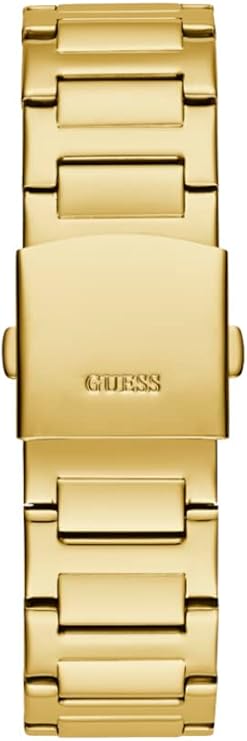 Guess Duke gold-tone link bracelet with engraved clasp closure