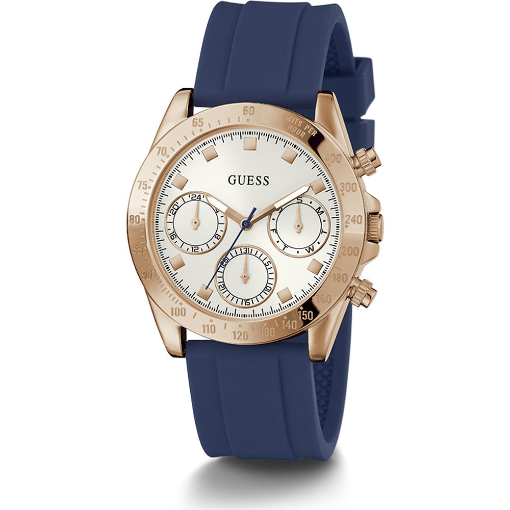 Guess Eclipse Blue Silicone Strap Women’s Watch GW0315L2 - Watch
