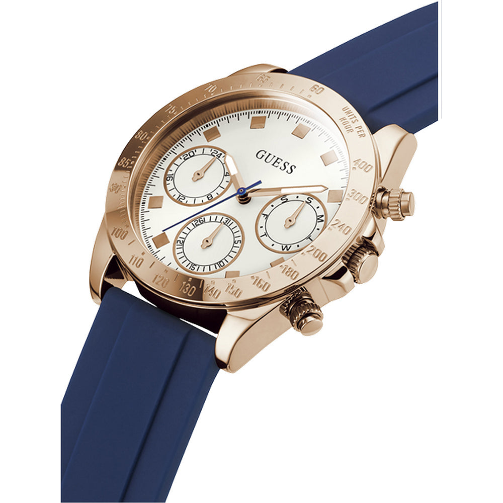 Guess Eclipse Blue Silicone Strap Women’s Watch GW0315L2 - Watch