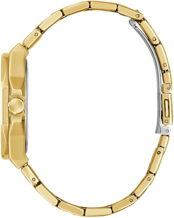 Side view of Guess Empress watch showing profile and bracelet links