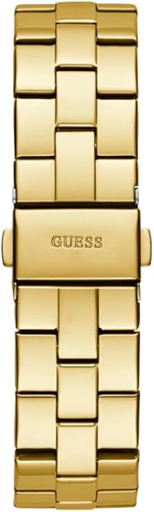 Guess Empress gold-tone link bracelet detail with GUESS logo clasp