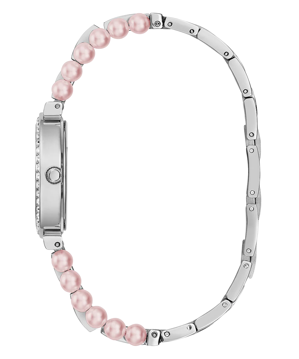 Guess Gala women's watch full band overhead view showing complete strap and case