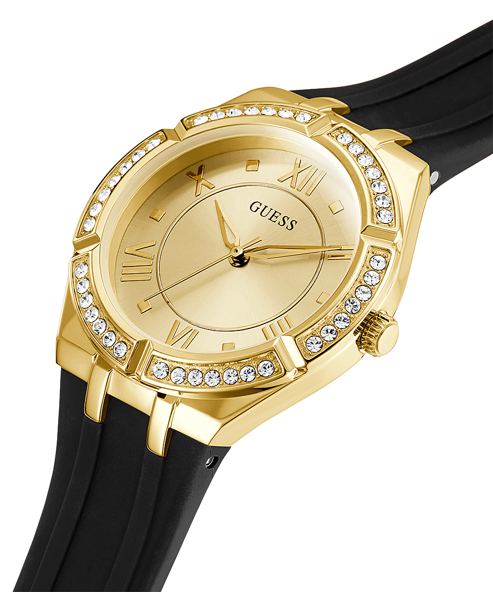 Guess Gold Cosmo Black Strap Women’s Watch GW0034L1 - Watch