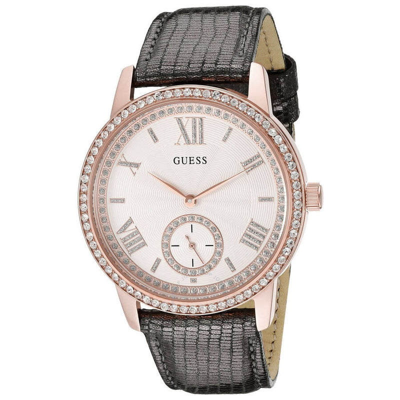 Guess Gramercy Quartz Crystal White Dial Ladies Watch W0642L3 - The Watches Men & Co