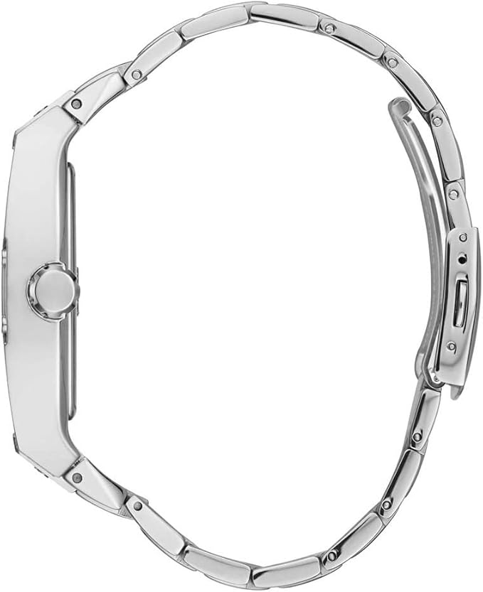 GUESS GW0094G1 silver stainless steel bracelet strap detail showing link construction