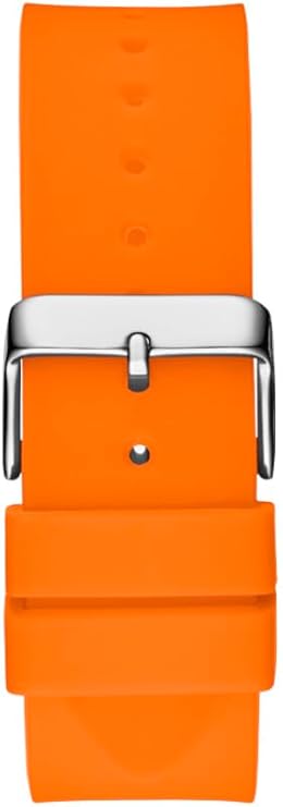 GUESS GW0203G1 orange silicone rubber strap with metal clasp