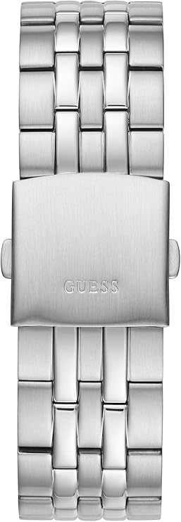 GUESS GW0220G1 stainless steel bracelet strap with logo clasp detail