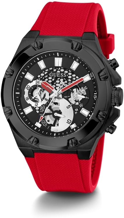 Guess GW0334G4 multifunction chronograph watch worn on wrist