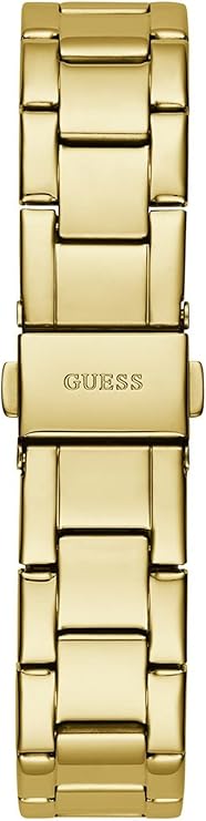 Gold stainless steel link bracelet for Guess women's watch with clasp