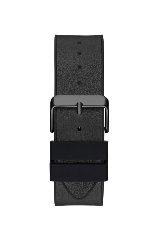 Black rubber strap with metal buckle closure for Guess GW0500G2
