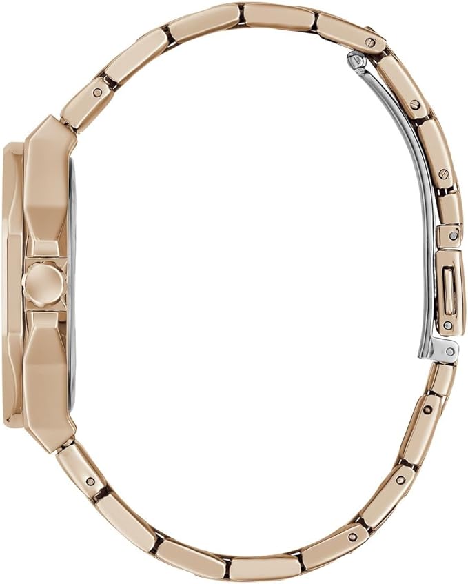 Side view of GUESS GW0551L3 watch showing case and bracelet profile