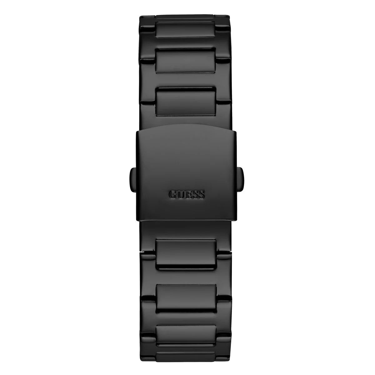 GUESS GW0576G3 black stainless steel bracelet and clasp detail