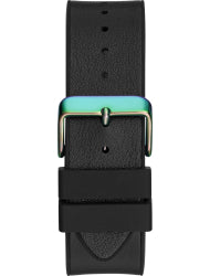 Guess GW0595G3 watch side view showing case profile and black rubber strap